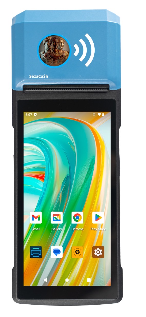 SezaCash POS — vue arrière